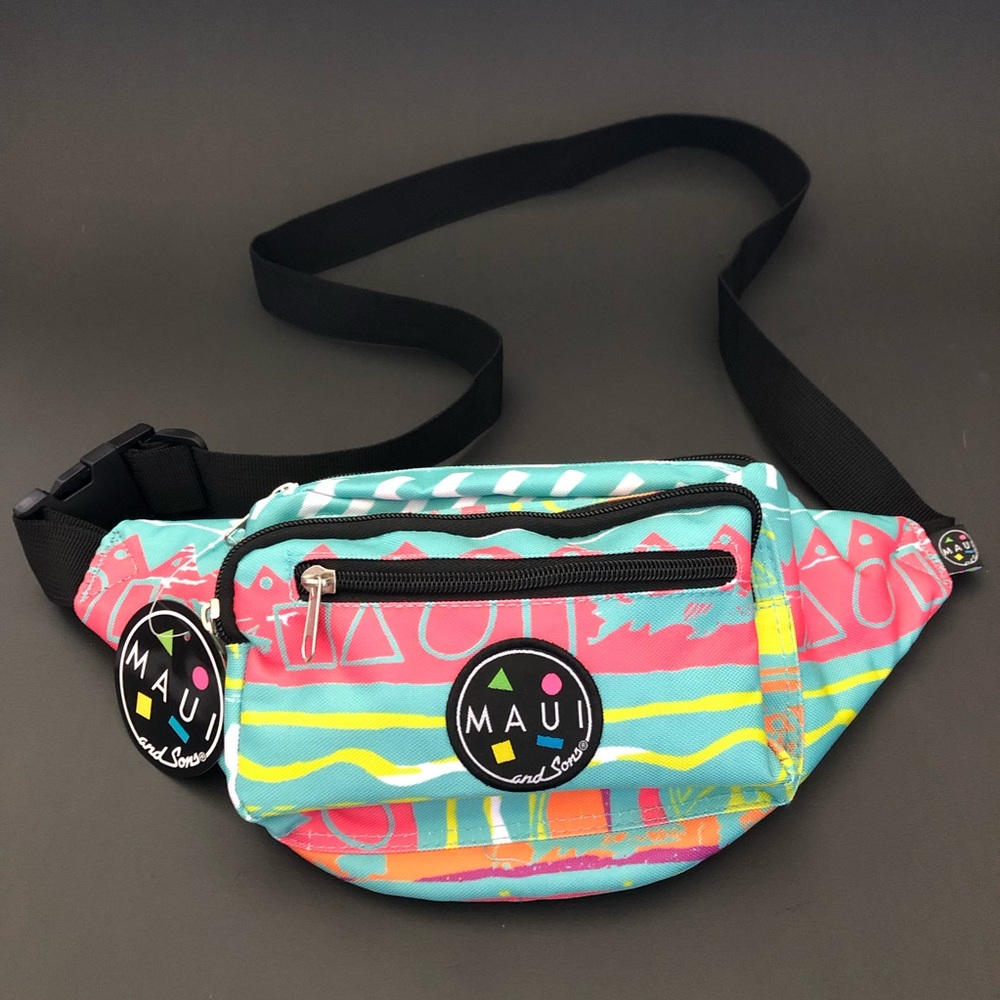 🤙 New Maui and Sons Retro 80's/90's Fanny Pack - Picture 2 of 5
